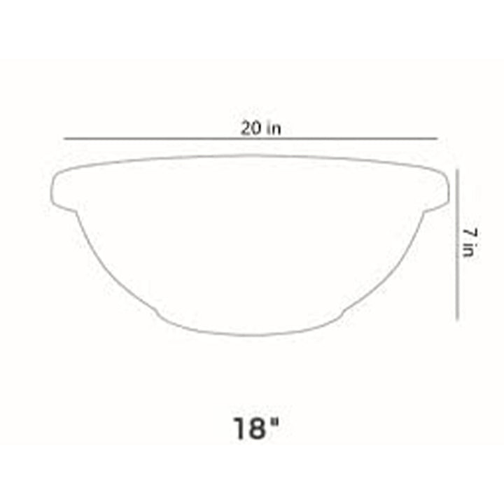 The HC Companies GAB18000E21C006LRTOX 18" Garden Bowl Planter, Chocolate (Used)