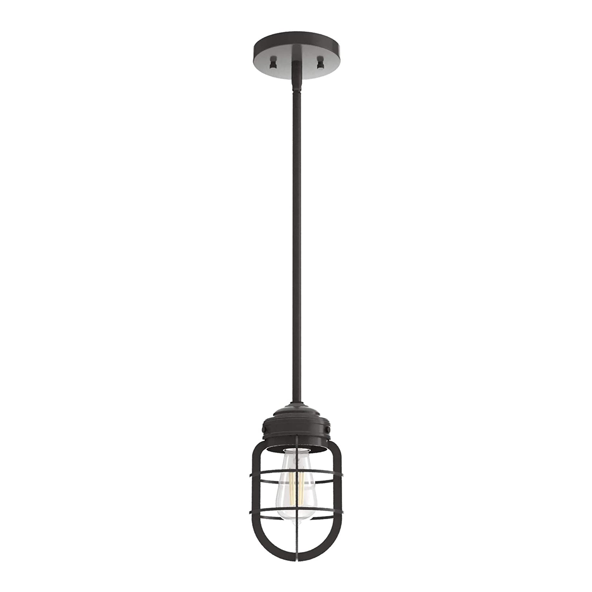 Hunter Fan Company Starklake 5.25 Inch Lantern Mini Light Pendant, Noble Bronze