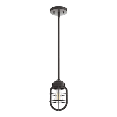 Hunter Fan Company Starklake 5.25 Inch Lantern Mini Light Pendant, Noble Bronze