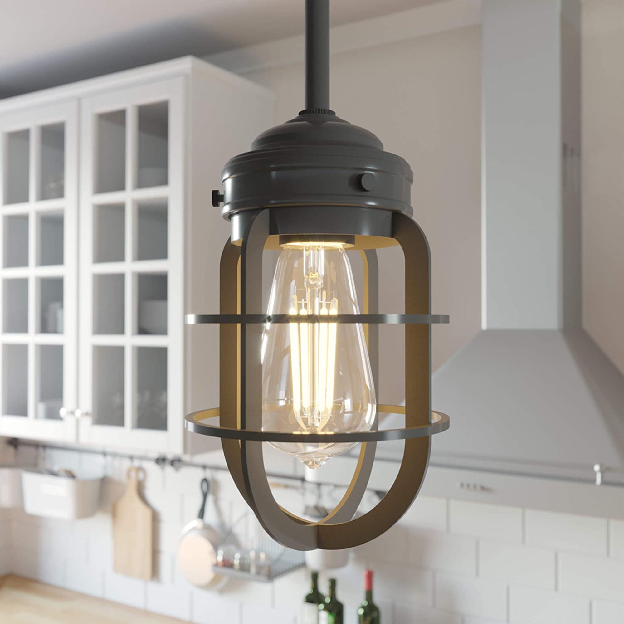 Hunter Fan Company Starklake 5.25 Inch Lantern Mini Light Pendant, Noble Bronze