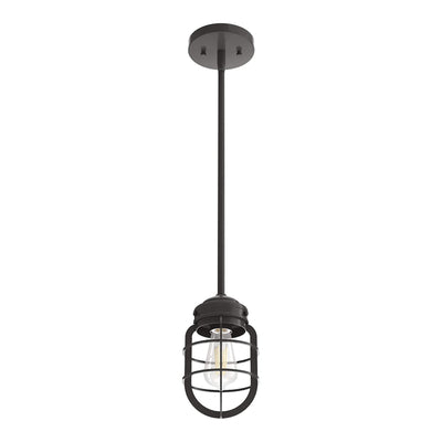 Hunter Fan Company Starklake 5.25 Inch Lantern Mini Light Pendant, Noble Bronze