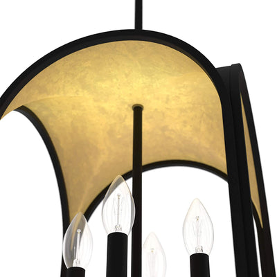 Hunter Fan Company Dukestown 4 Light Hanging Pendant Light Fixture, Natural Iron