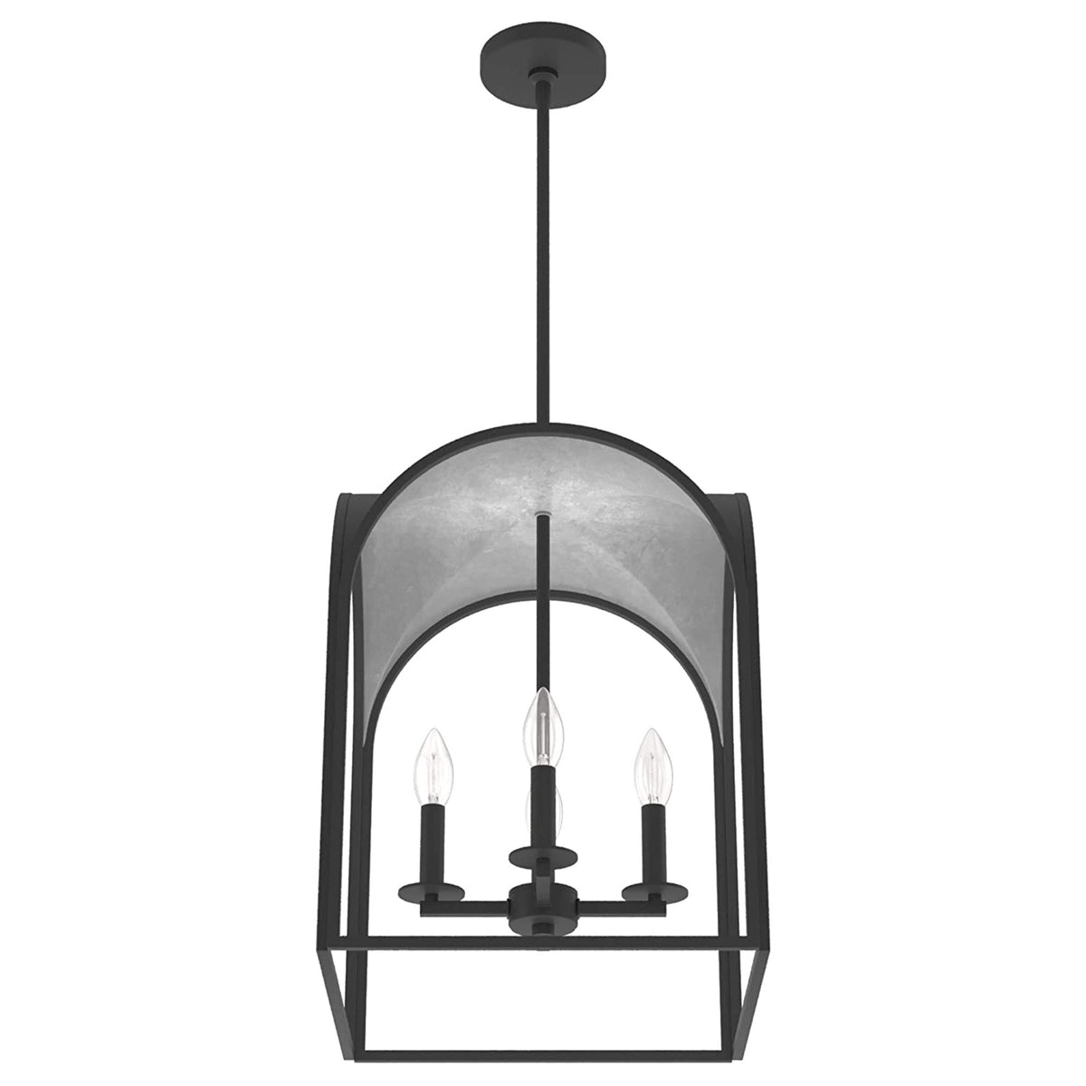 Hunter Fan Company Dukestown 4 Light Hanging Pendant Light Fixture, Natural Iron