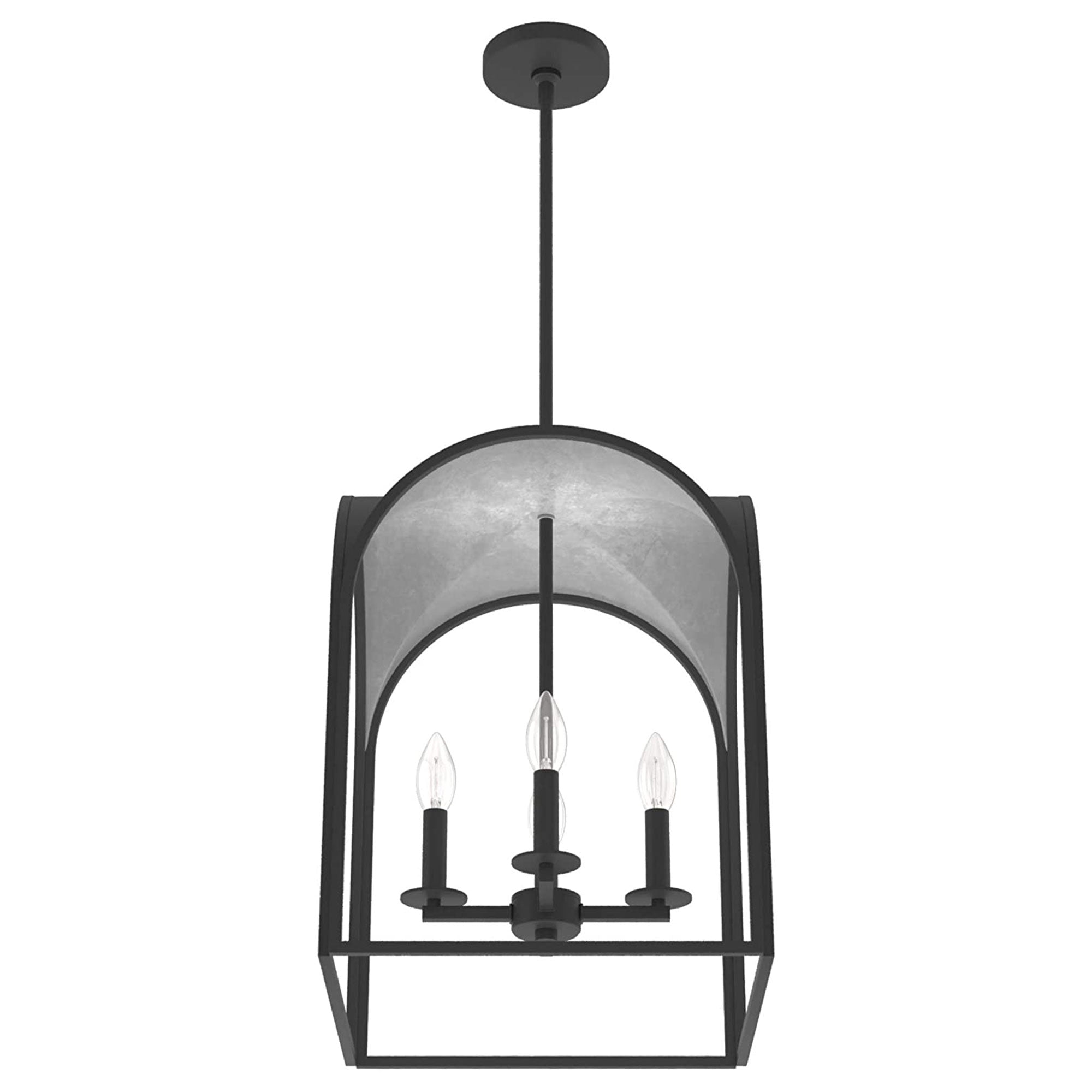 Dukestown 4 Light Hanging Pendant Light Fixture, Natural Iron (Used) - VMInnovations