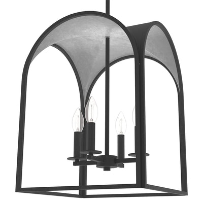 Dukestown 4 Light Hanging Pendant Light Fixture, Natural Iron (Used) - VMInnovations