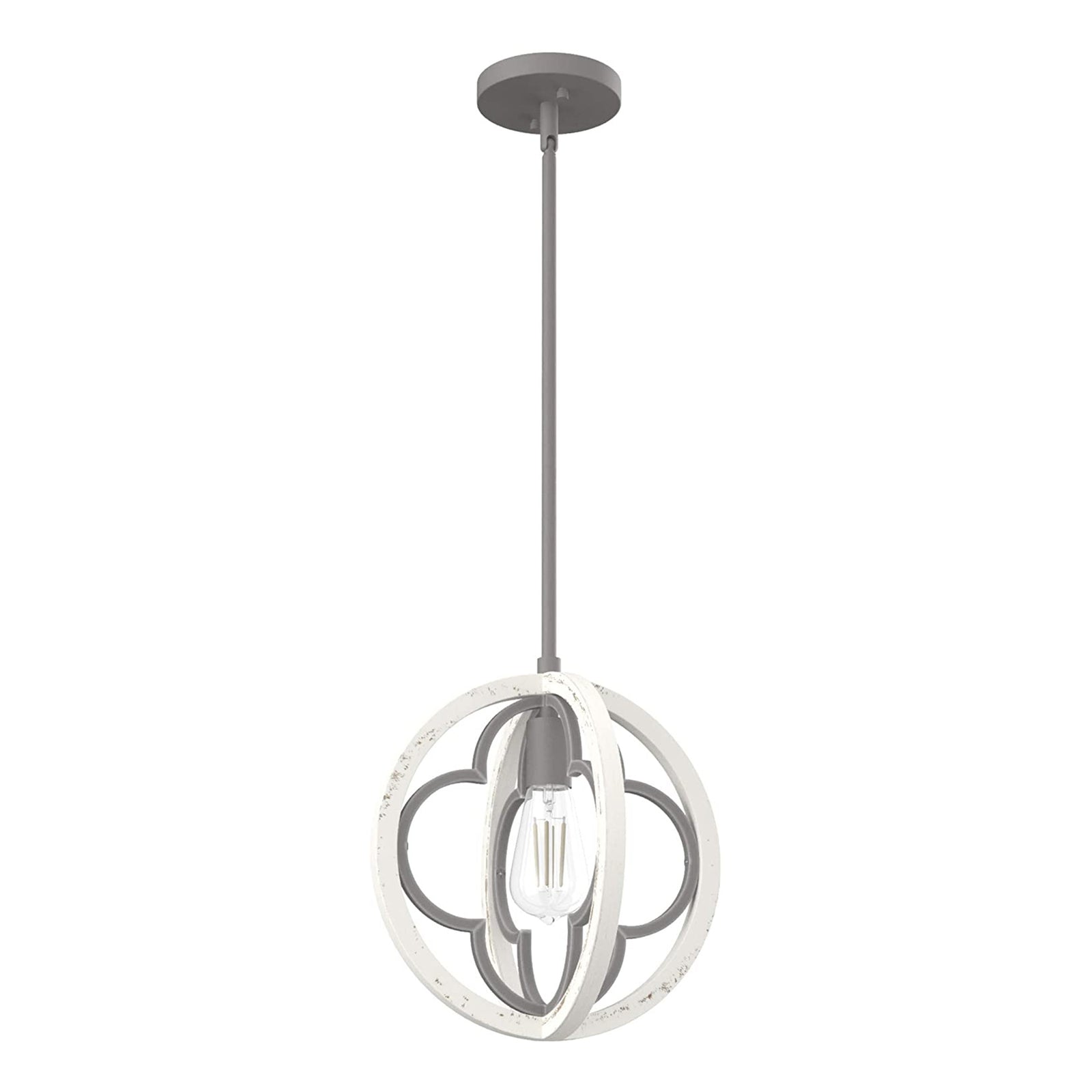 Hunter Fan Company Gablecrest 12" Rustic Concrete Light Pendant, White(Open Box) - VMInnovations