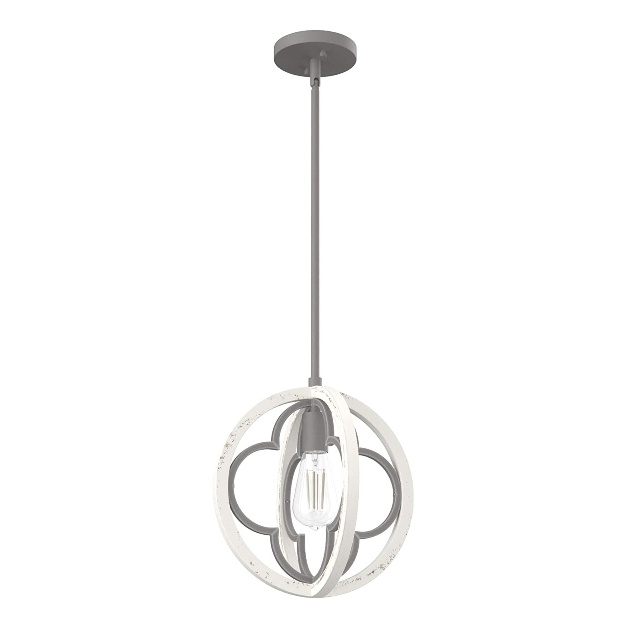 Hunter Fan Company Gablecrest 12" Rustic Concrete Light Pendant, White(Open Box) - VMInnovations