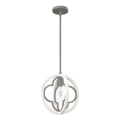 Hunter Fan Company Gablecrest 12" Rustic Concrete Light Pendant, White(Open Box) - VMInnovations