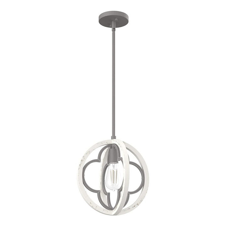 Hunter Fan Company Gablecrest 12" Rustic Concrete Light Pendant, White(Open Box)