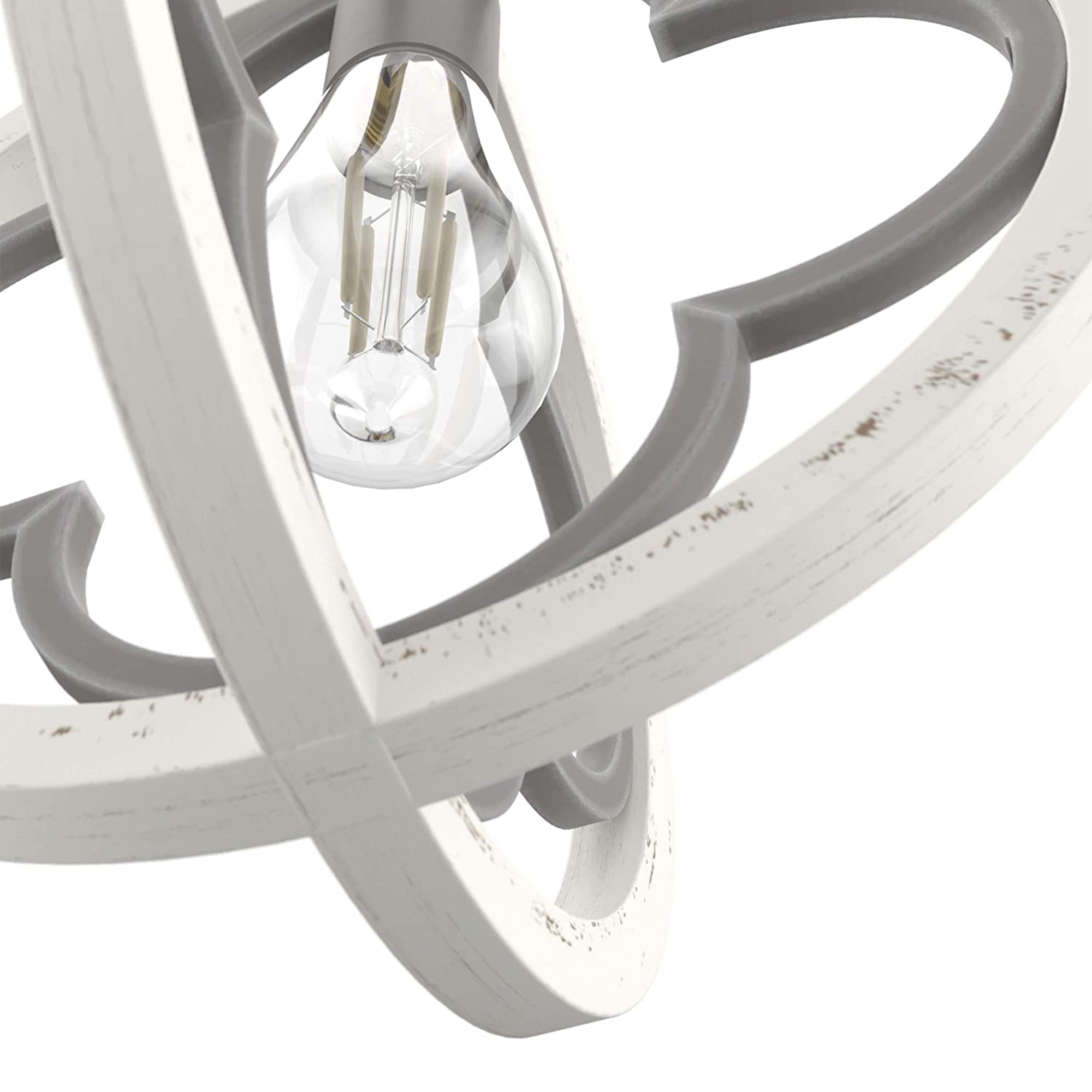 Hunter Fan Company Gablecrest 12" Rustic Concrete Light Pendant, White(Open Box) - VMInnovations