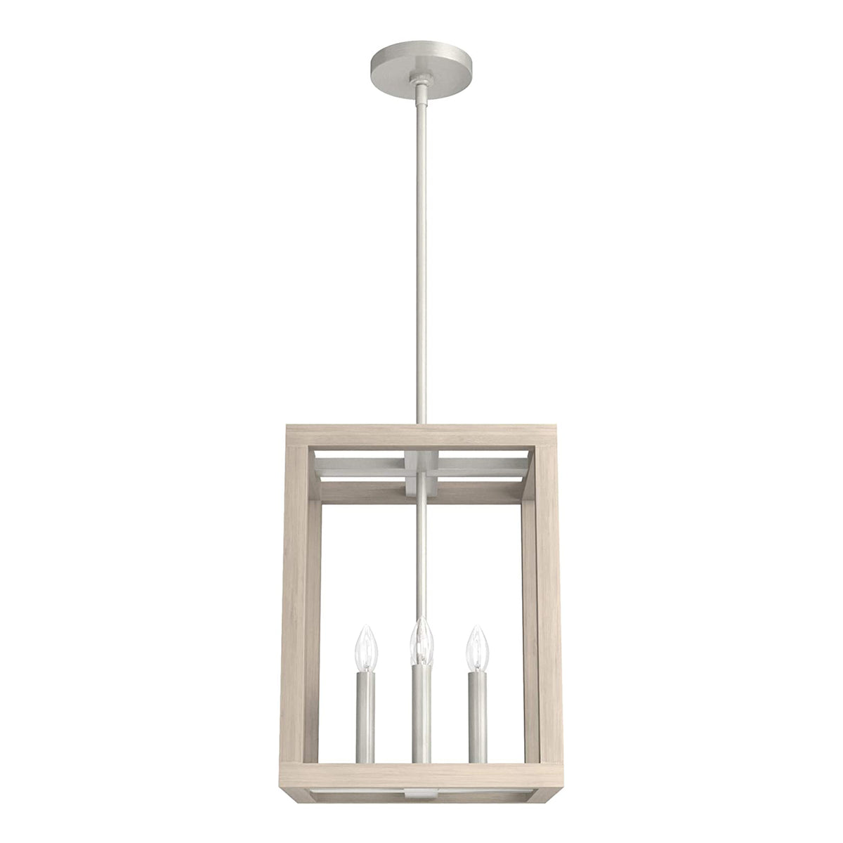 Squire Manor Pendant Light Fixture, Brushed Nickel (Open Box)