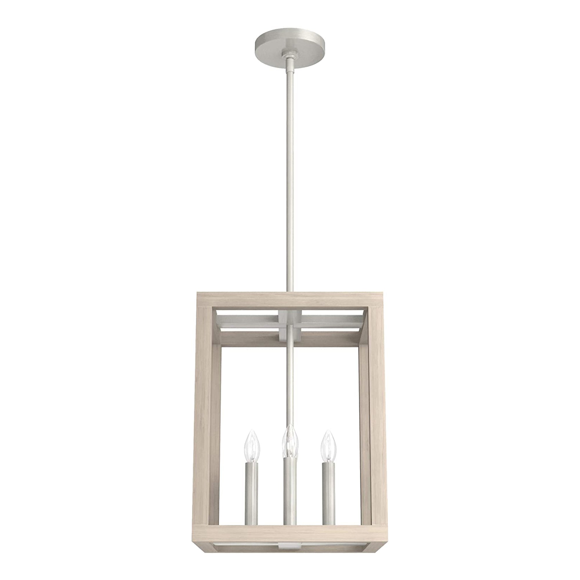 Squire Manor Pendant Light Fixture, Brushed Nickel (Open Box) - VMInnovations