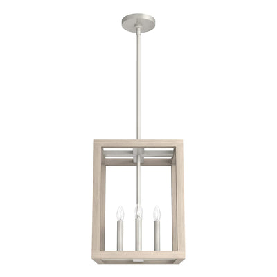 Squire Manor Pendant Light Fixture, Brushed Nickel (Open Box) - VMInnovations