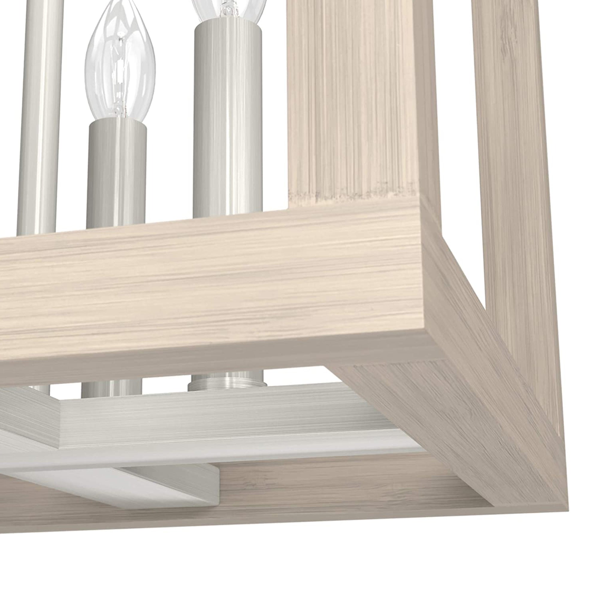 Squire Manor Pendant Light Fixture, Brushed Nickel (Open Box) - VMInnovations