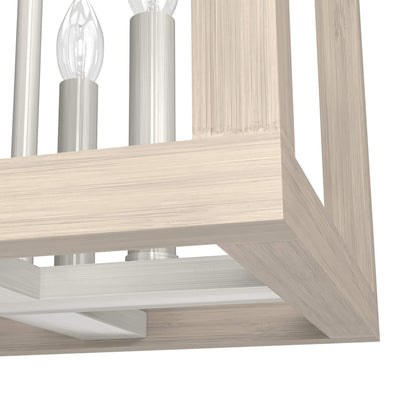 Squire Manor Pendant Light Fixture, Brushed Nickel (Open Box) - VMInnovations