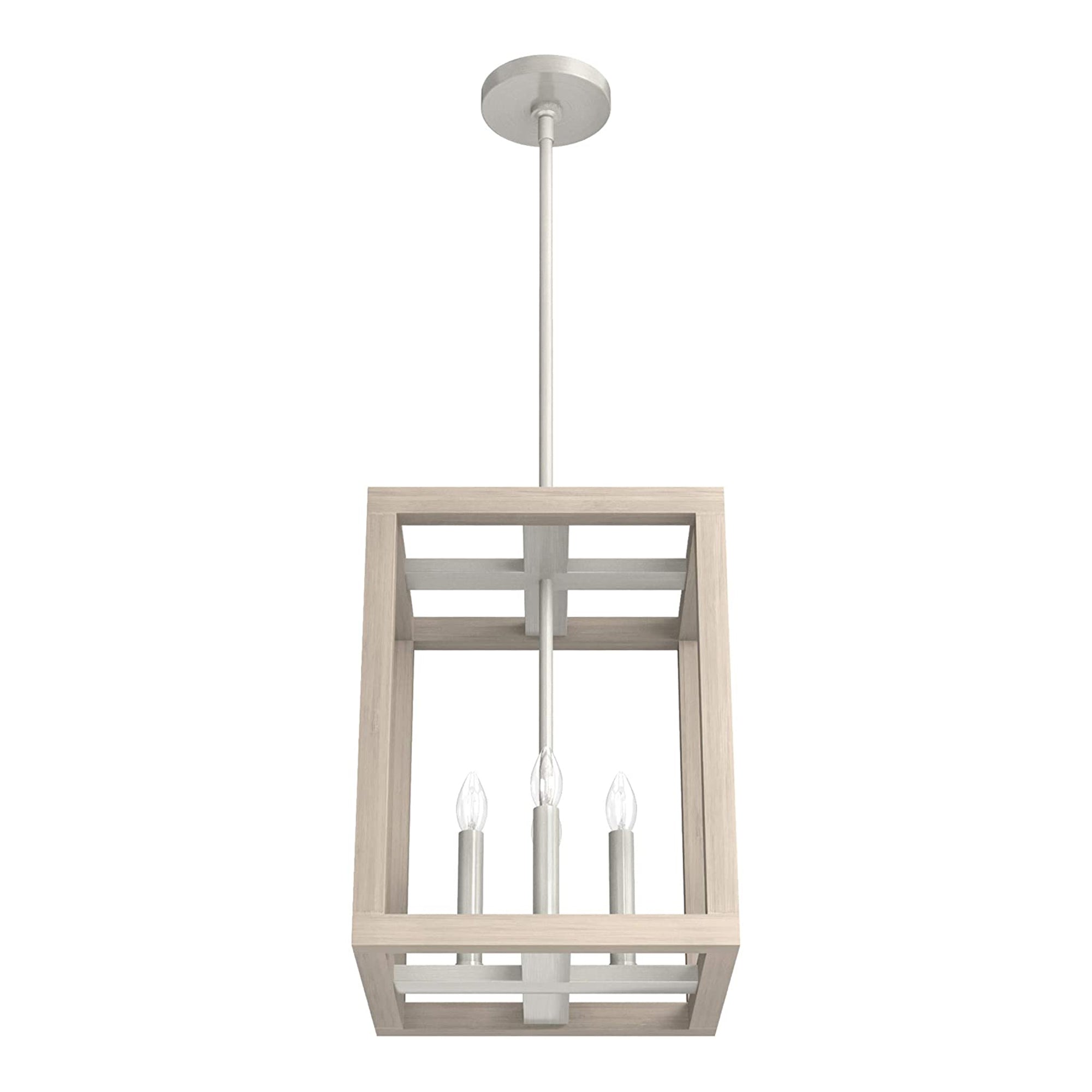 Squire Manor Pendant Light Fixture, Brushed Nickel (Open Box) - VMInnovations