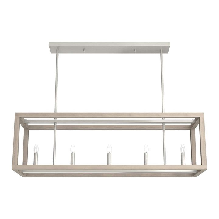 Squire Manor 5 Light Ceiling Chandelier in Brushed Nickel (Open Box)