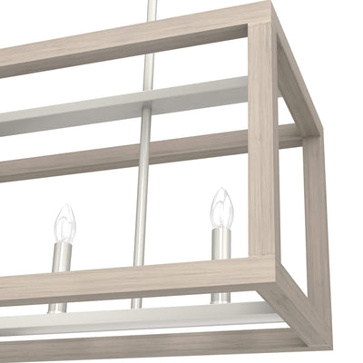 Hunter Fan Company Squire Manor 5 Light Ceiling Chandelier in Brushed Nickel - VMInnovations