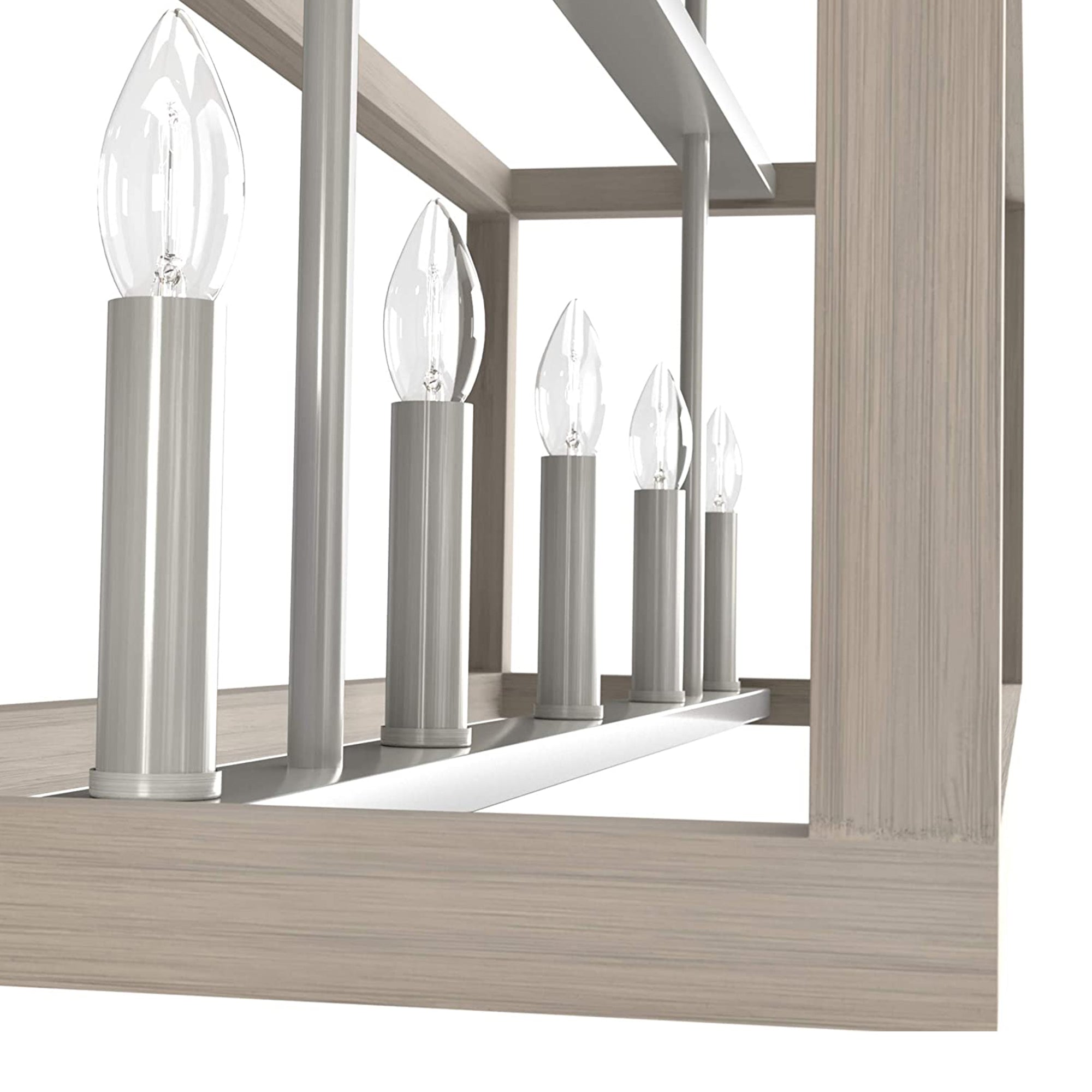 Hunter Fan Company Squire Manor 5 Light Ceiling Chandelier in Brushed Nickel - VMInnovations