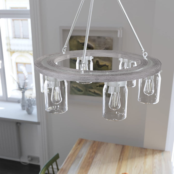 Hunter Fan Company Devon Park 6 Bulb Chandelier Indoor Light Fixture (Open Box)
