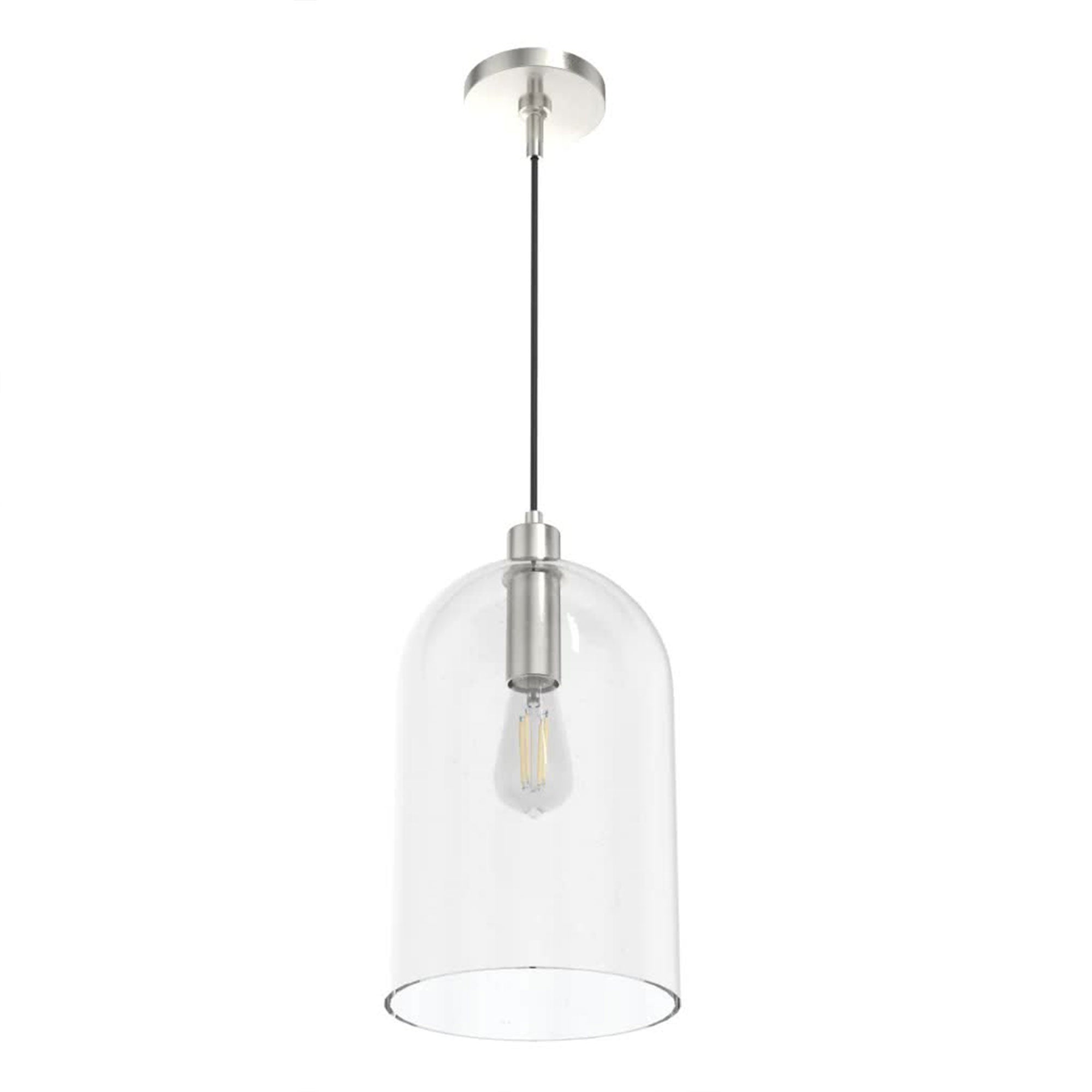 Hunter Fan Company Lochemeade 1 Bulb Glass Dome Adjustable Hanging Pendant Light - VMInnovations