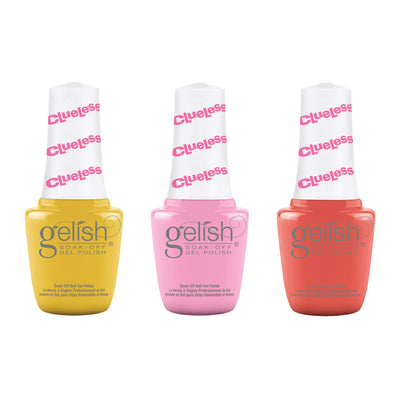 Gelish Mini Clueless Collection 9 mL Soak Off Gel Nail Polish Set, 3 Color Pack
