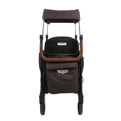 Keenz XC Luxury 2-Kid Push Pull Kid Wheeled Stroller Wagon w/ Canopy, Charcoal - VMInnovations