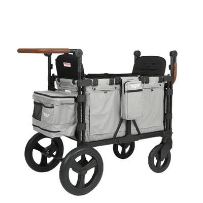 Keenz XC Luxury Comfort Push Pull Toddler Wheeled Stroller Wagon w/Canopy, Smoke - VMInnovations