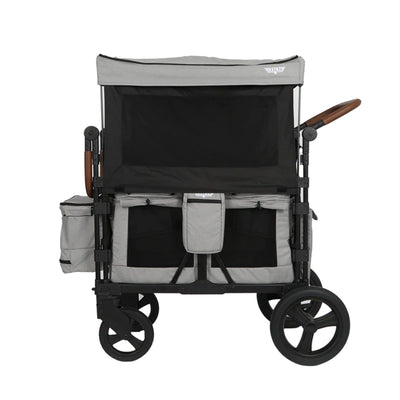 Keenz XC Luxury Comfort Push Pull Toddler Wheeled Stroller Wagon w/Canopy, Smoke - VMInnovations