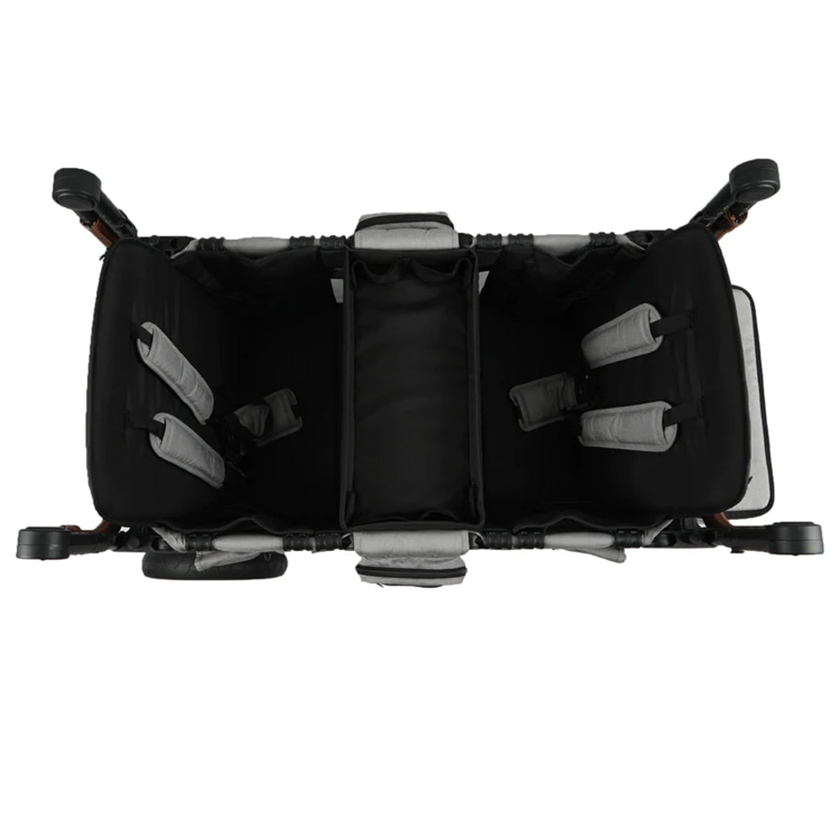 Keenz XC Luxury Comfort Push Pull Toddler Wheeled Stroller Wagon w/Canopy, Smoke - VMInnovations