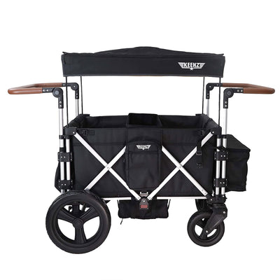 Keenz 7S Plus Ultimate 4-Passenger Wheeled Baby Stroller Wagon w/ Canopy, Black