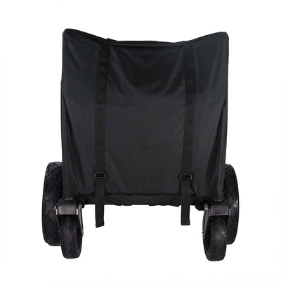 Keenz 7S Plus Ultimate 4-Passenger Wheeled Baby Stroller Wagon w/ Canopy, Black