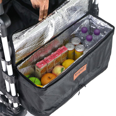 Keenz 7S Plus Ultimate 4-Passenger Wheeled Baby Stroller Wagon w/ Canopy, Black