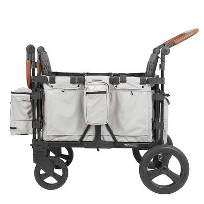 Keenz XC Plus 4 Child Luxury Stroller Wagon with Canopy and Mesh Sides, Smoke - VMInnovations