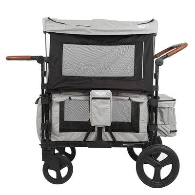 Keenz XC Plus 4 Child Luxury Stroller Wagon with Canopy and Mesh Sides, Smoke - VMInnovations