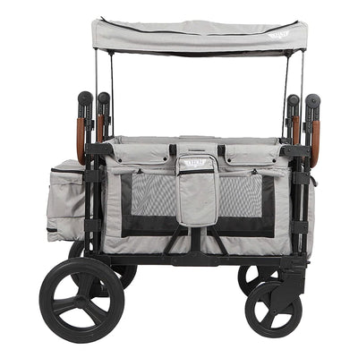 Keenz XC Plus 4 Child Luxury Stroller Wagon with Canopy and Mesh Sides, Smoke - VMInnovations