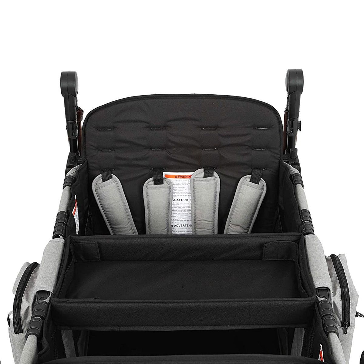 Keenz XC Plus 4 Child Luxury Stroller Wagon with Canopy and Mesh Sides, Smoke - VMInnovations