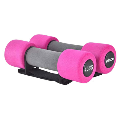 EILISON 4 Pound Soft Grip Hand Weight Exercise and Fitness Dumbbells, Set of 2