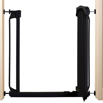 Bindaboo B1102 Zoe 28 to 32 Inch Expanding Swing Close Baby and Pet Gate, Black - VMInnovations