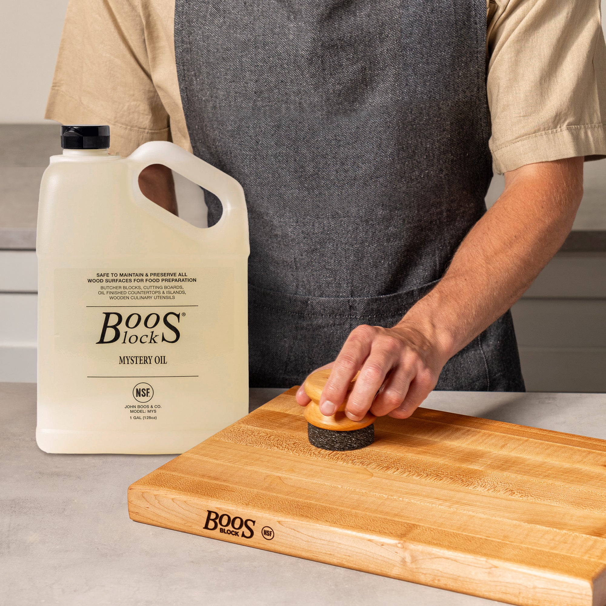 John Boos Block Mystery Oil Maintenance Care for Wood Cutting Board, (Open Box) - VMInnovations