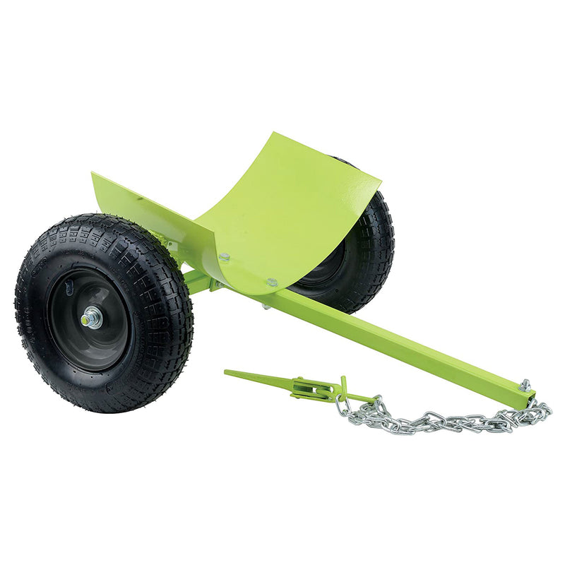 Heavy Duty Steel Log Skate Towing Attachment with Dual Chains (Open Box)