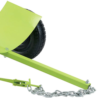 Heavy Duty Steel Log Skate Towing Attachment with Dual Chains (Open Box)