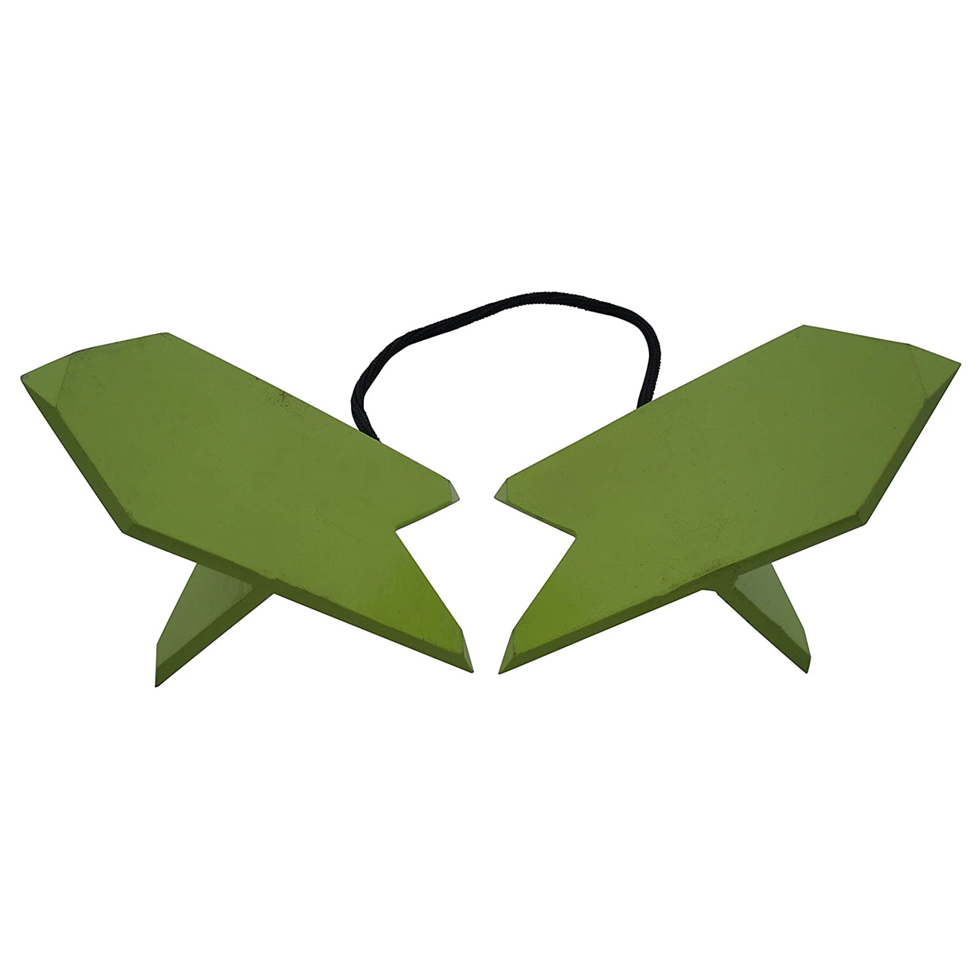 Timber Tuff TMW-61 Secure Hold Compact Log Dog Pair with Attached Rope, Green - VMInnovations