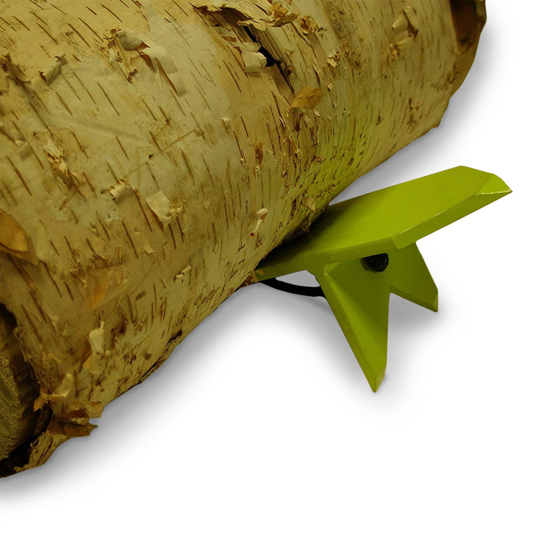 Timber Tuff Secure Hold Compact Log Dog Pair with Attached Rope, Green(Open Box)