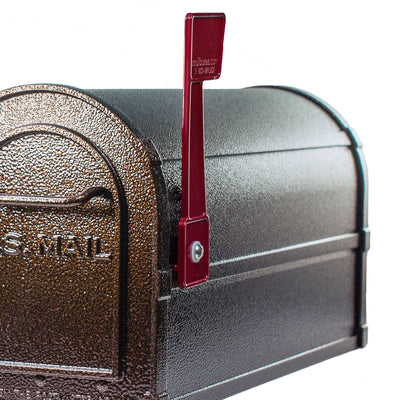 BrightLight Mailbox BL-9876 2 Door Mailbox with Carrier Signal Flag, Bronze