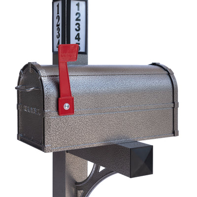 BrightLight Mailbox Solar Illuminated Single Post and Mailbox Kit (Open Box)