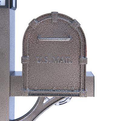 BrightLight Mailbox Solar Illuminated Single Post and Mailbox Kit (Open Box)