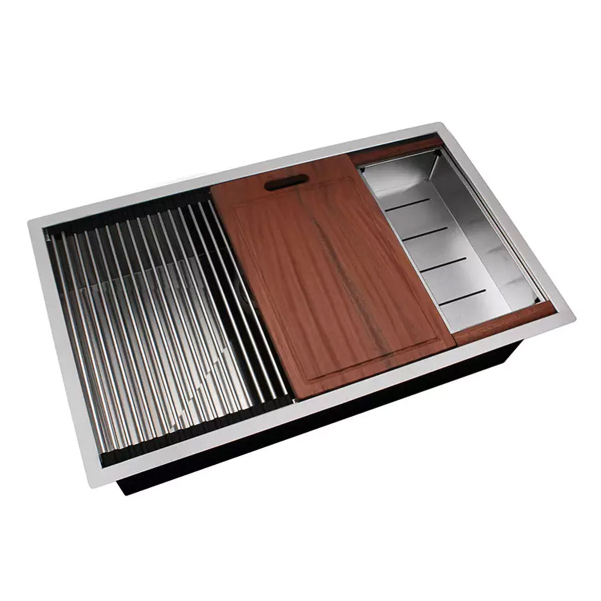 Alwen 30 by 18 Inch Undermount Brushed Stainless Steel Single Bowl Kitchen Sink