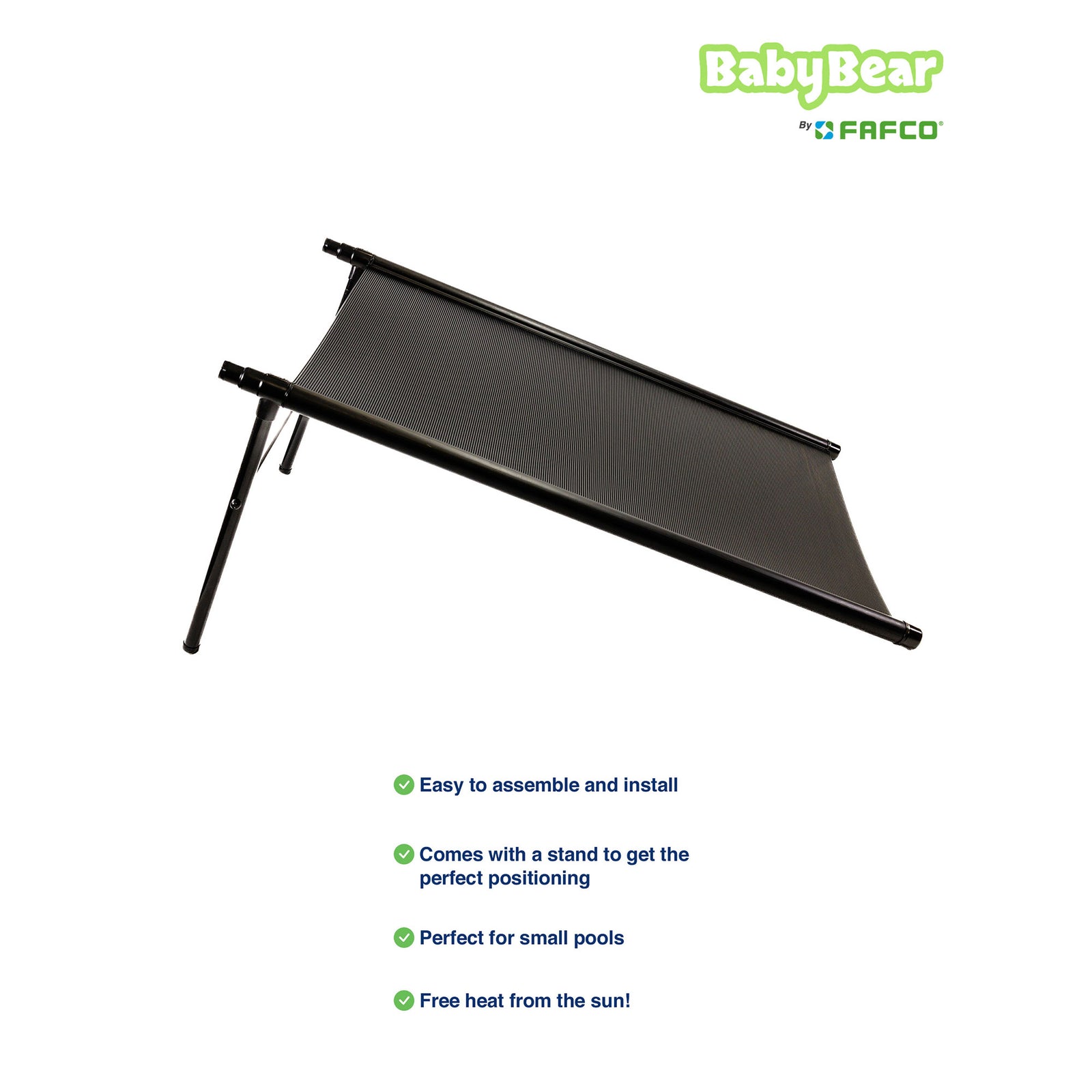 Baby Bear Solar Power Heater System for Above Ground Swimming Pools (Open Box) - VMInnovations
