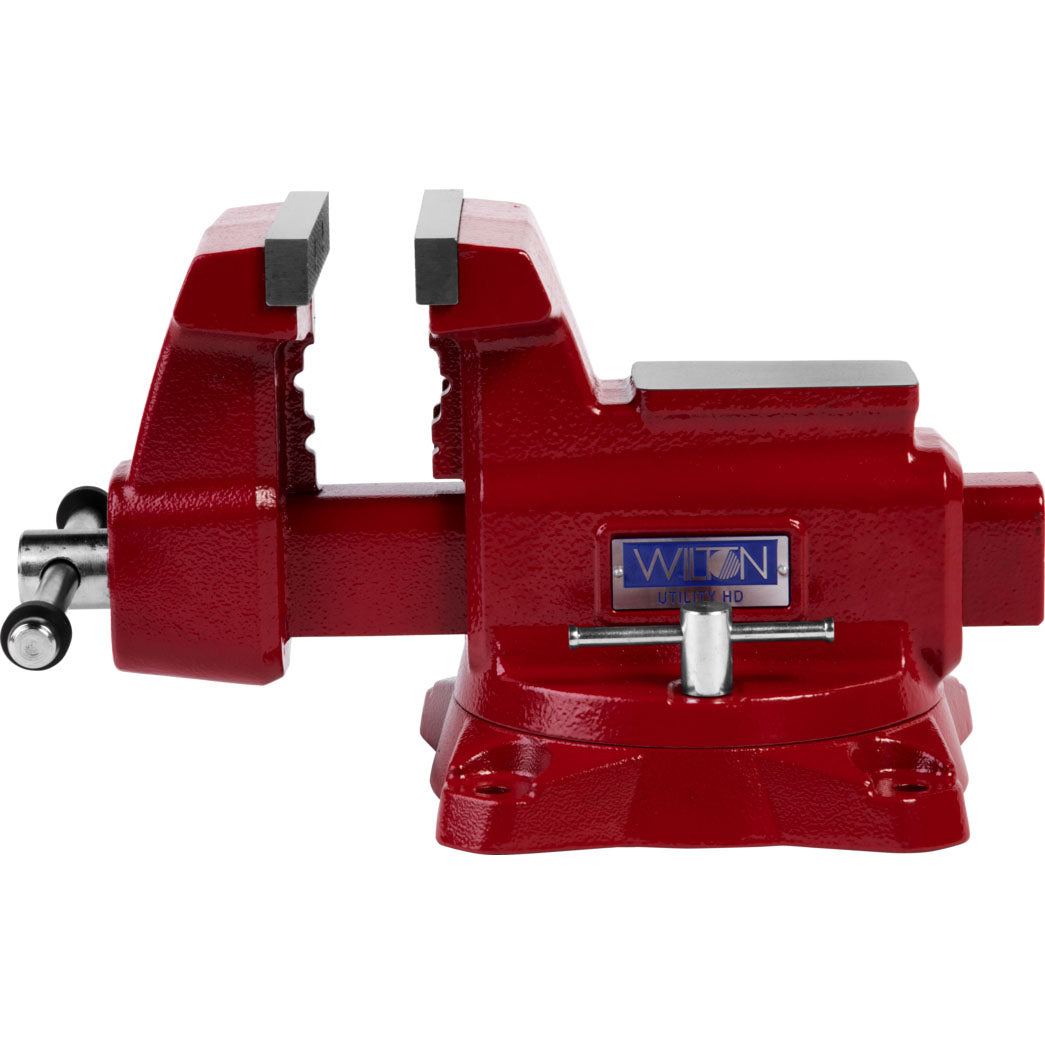 Wilton Tools 28815 6 1/2" Wide Jaw 6 1/4" Opening Swivel Utility Bench Vise, Red